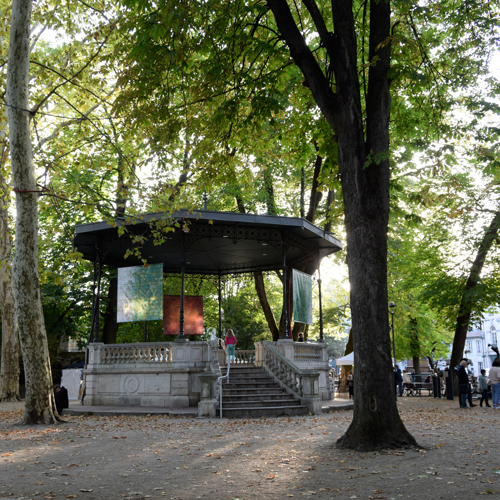 Exposition éphémère Tirage sur toile enduite