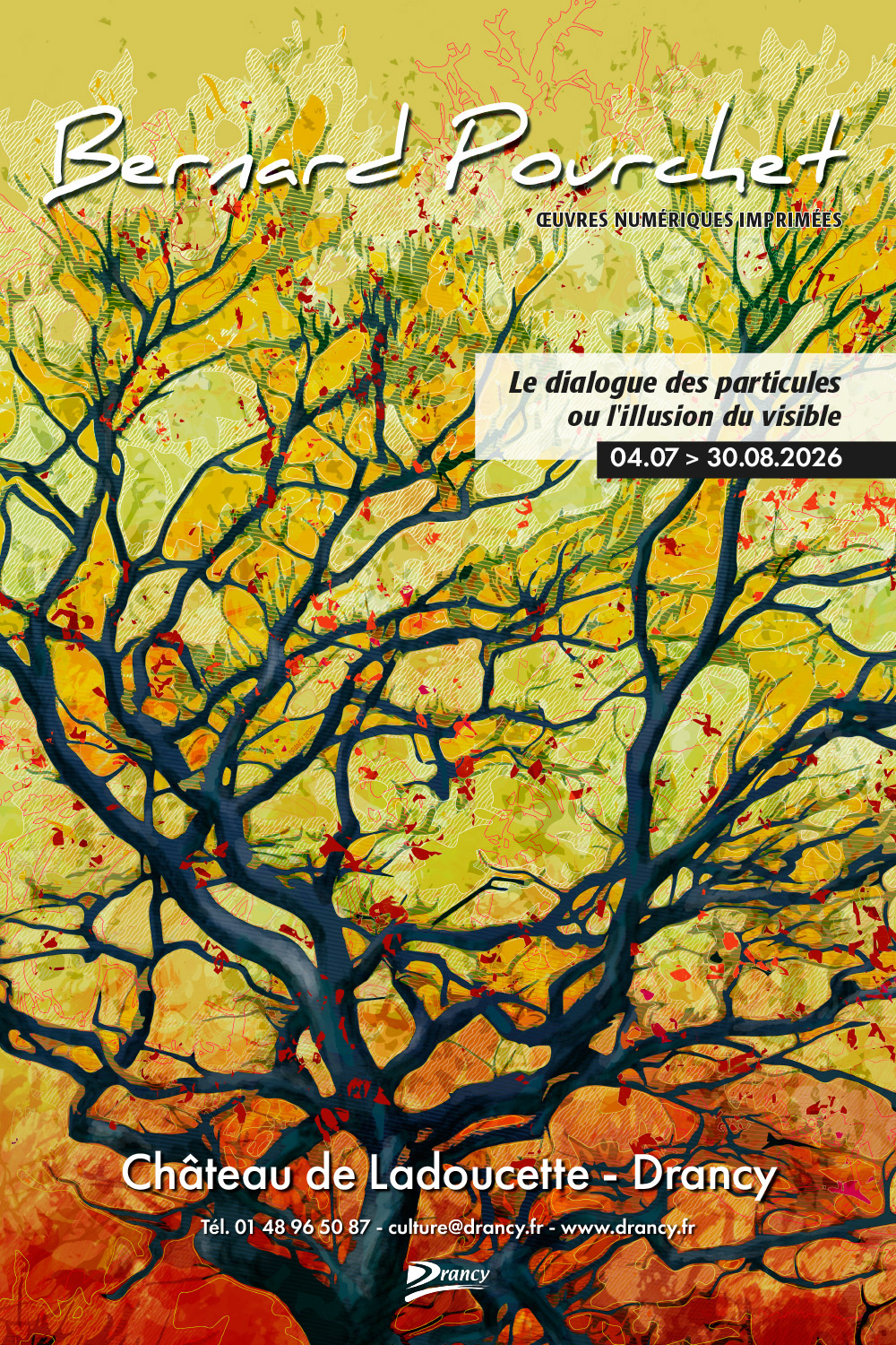 Centre culturel de Drancy, exposition art numérique imprimé, Pourchet