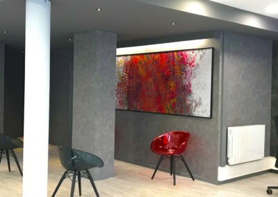 création numérique art en entreprise décoration personnalisée grand format